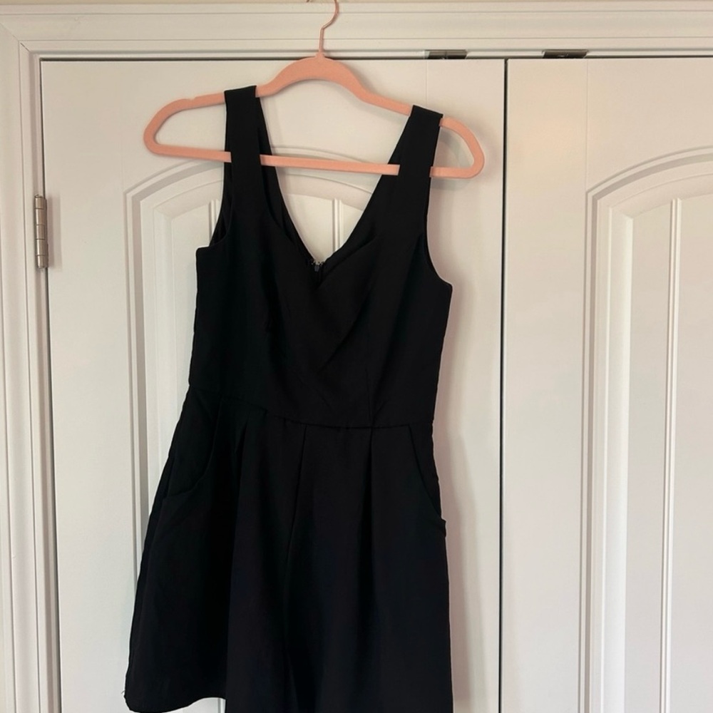 Black Romper with pockets